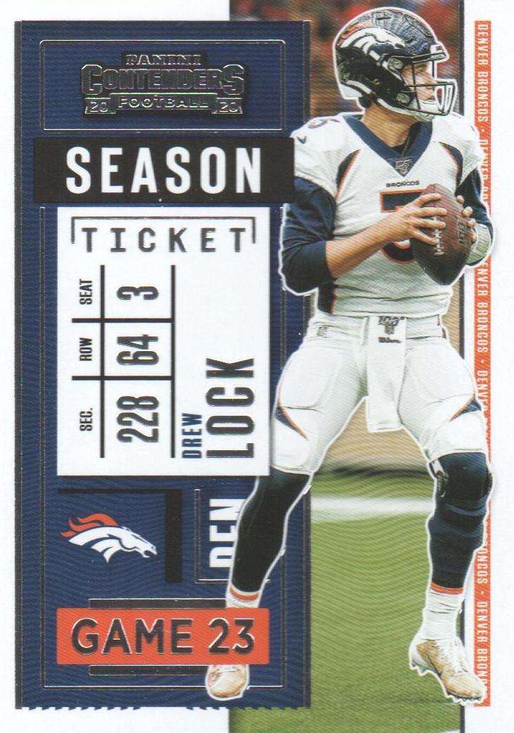 2020 Panini Contenders Football Base Drew Lock #69 PSA 10
