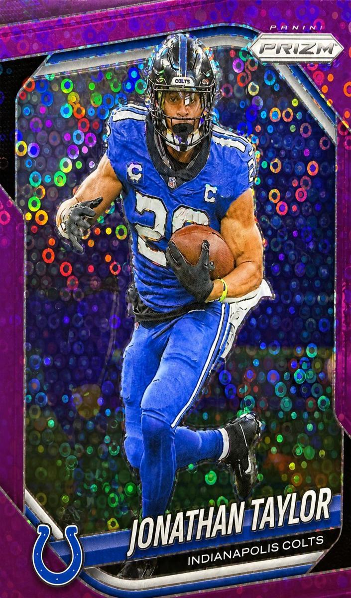 2025 Panini Prizm Football No Huddle Purple Jonathan Taylor #108