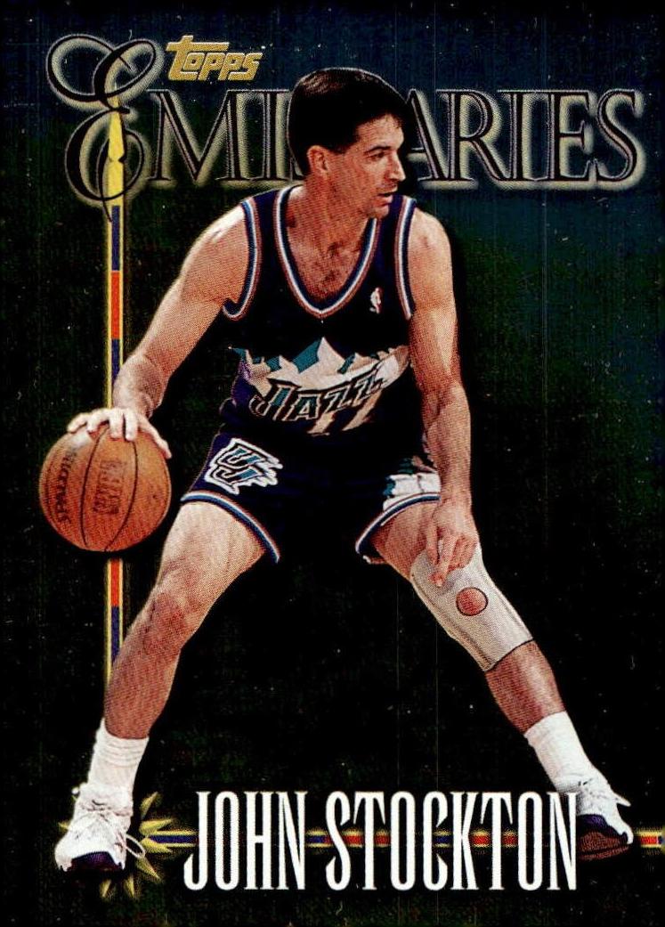 1998 Topps Basketball John Stockton #E19 PSA 9
