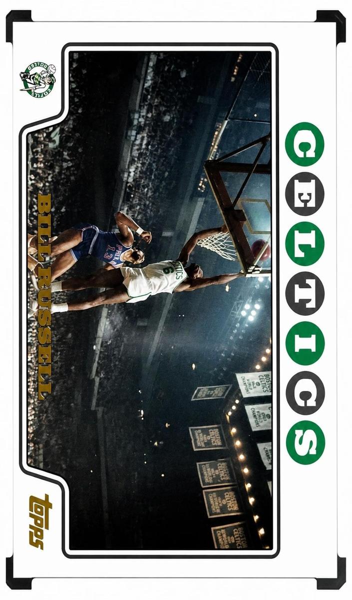 2008 Topps Basketball Gold Foil Bill Russell #175