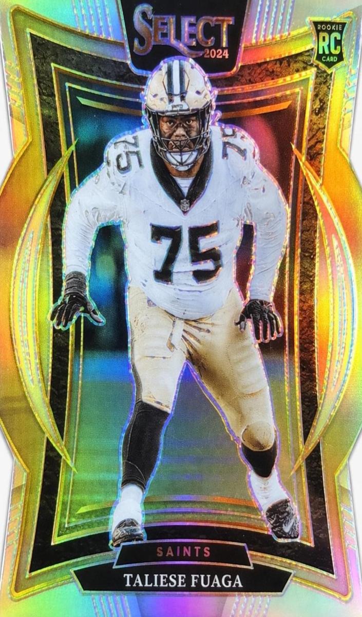 2024 Panini Select Football Silver Die-Cut Taliese Fuaga #56