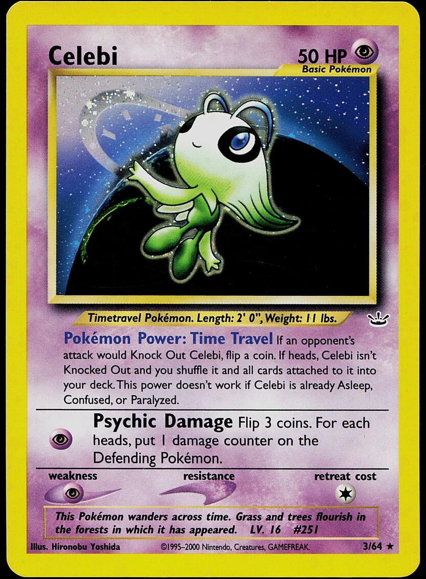2001 Pokemon Neo Revelation Celebi #3 PSA 9