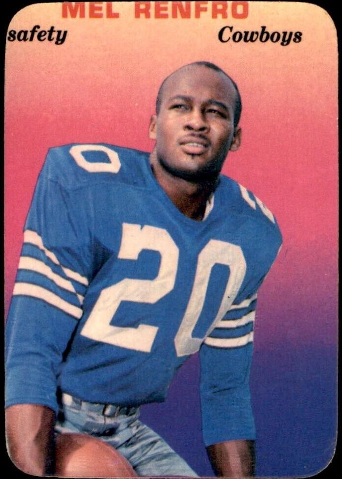 1970 Topps Super Glossy Football Mel Renfro #6