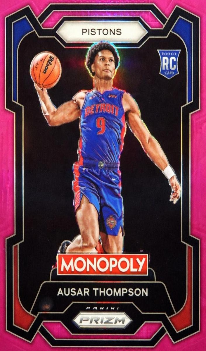 2023 Panini Prizm Monopoly Basketball Pink Ausar Thompson #27 PSA 10