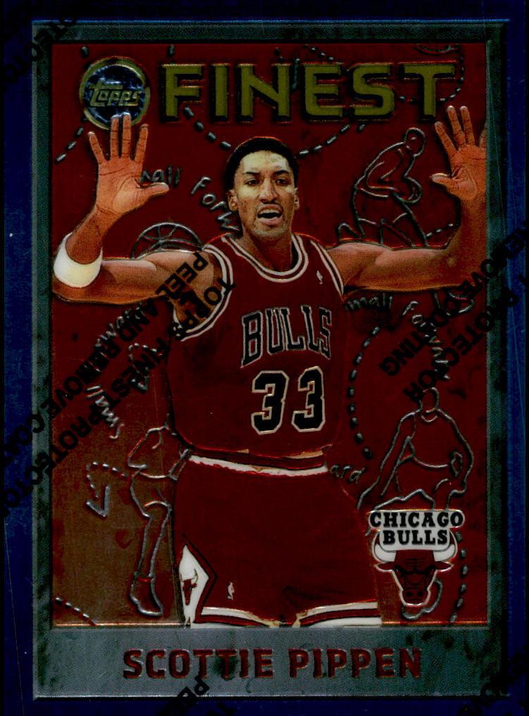 1995 Topps Finest Basketball Scottie Pippen #179 PSA 9