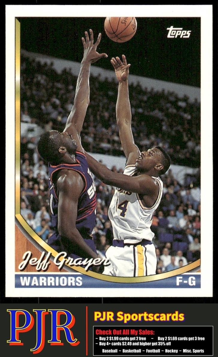 1993 Topps Basketball Jeff Grayer #95
