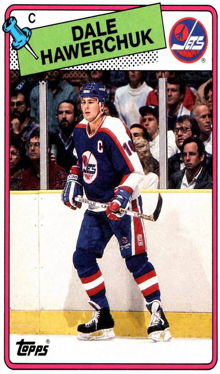 1988 Topps Hockey Dale Hawerchuk #65 PSA 9