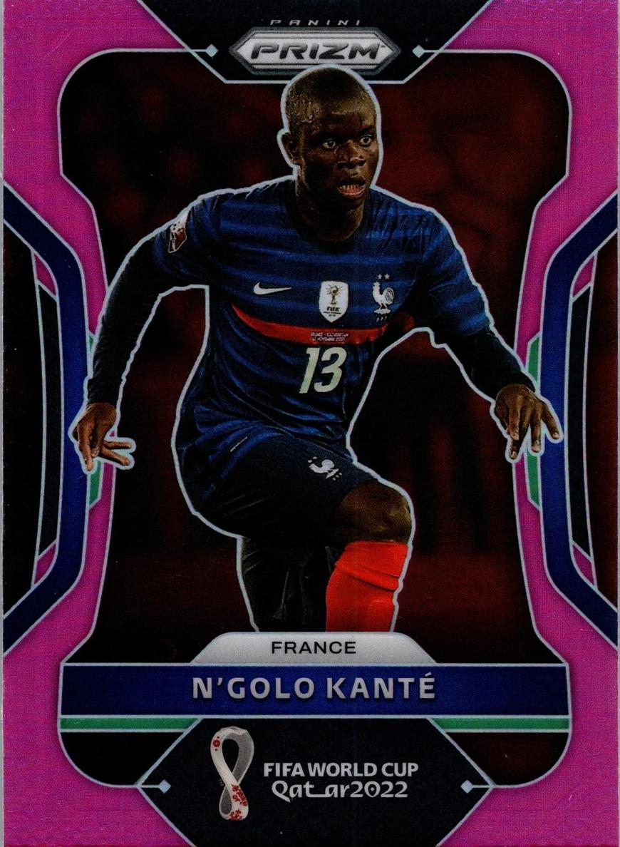 2022 Panini Prizm FIFA World Cup Qatar Soccer Pink N'Golo Kante #102