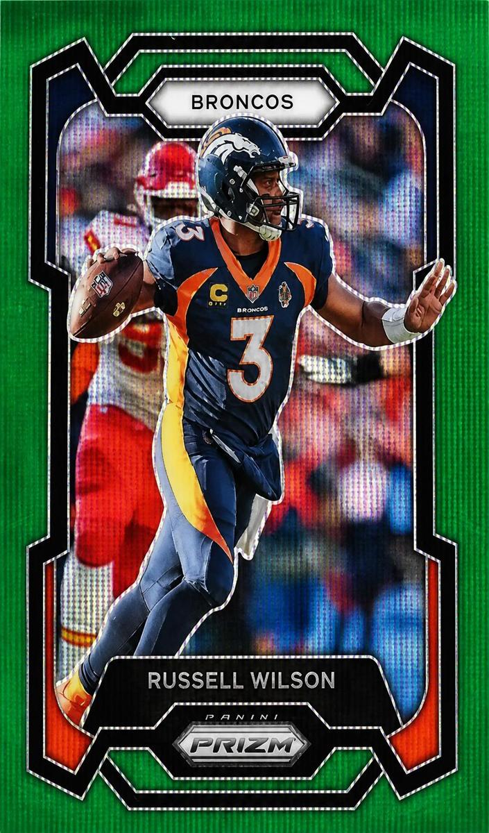 2023 Panini Prizm Football Green Wave Russell Wilson #93