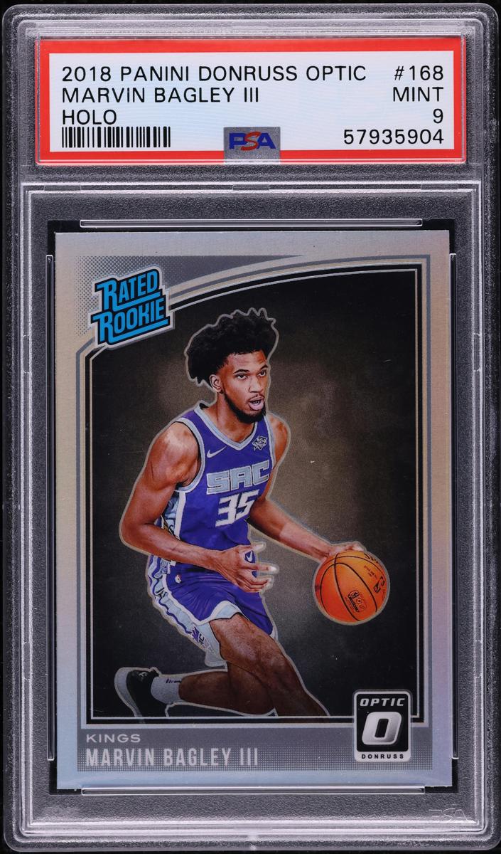 2018 Donruss Optic Basketball Holo Marvin Bagley III #168 PSA 7.5