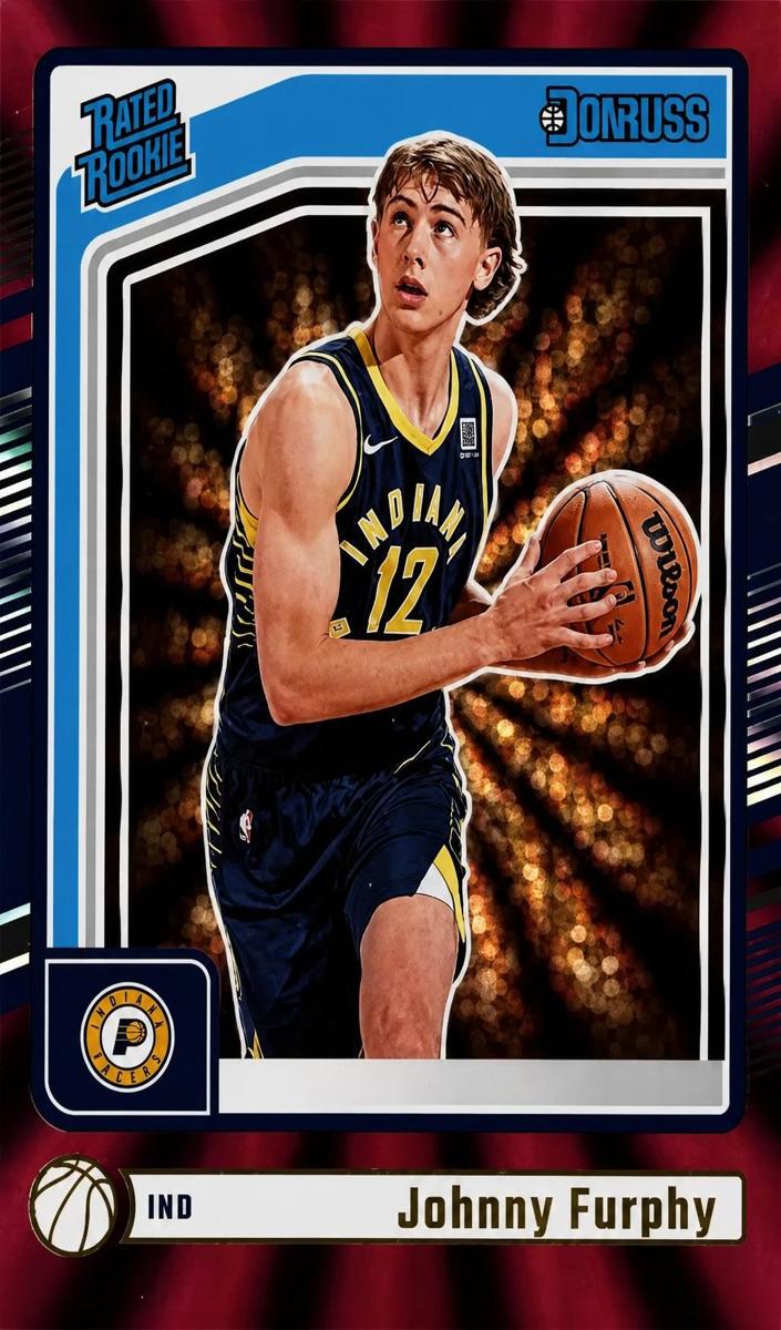 2024 Panini Donruss Basketball International Holo Maroon Laser Johnny Furphy #242