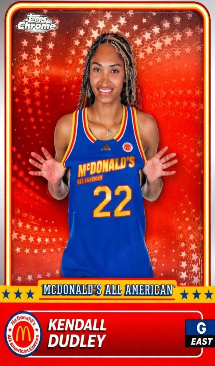 2024 Topps Chrome McDonald's All American Basketball Kendall Dudley #52