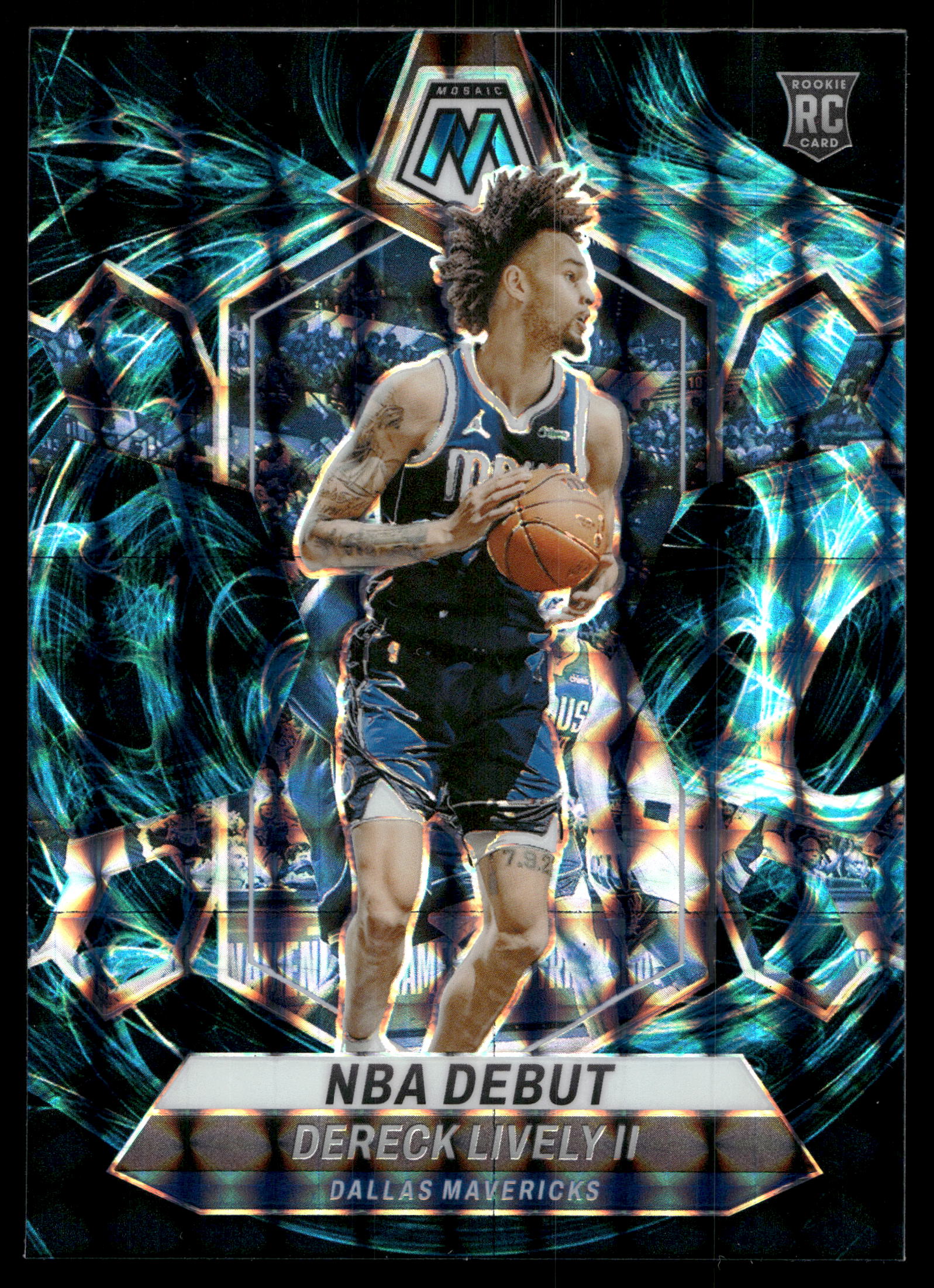 2023 Panini Mosaic Basketball Genesis Dereck Lively II #265 PSA 8