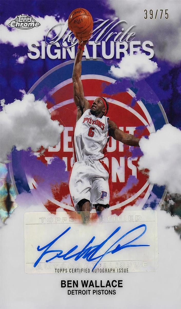 2025 Topps Chrome Basketball Geometric Purple Refractor Ben Wallace #SWS-BW PSA 10