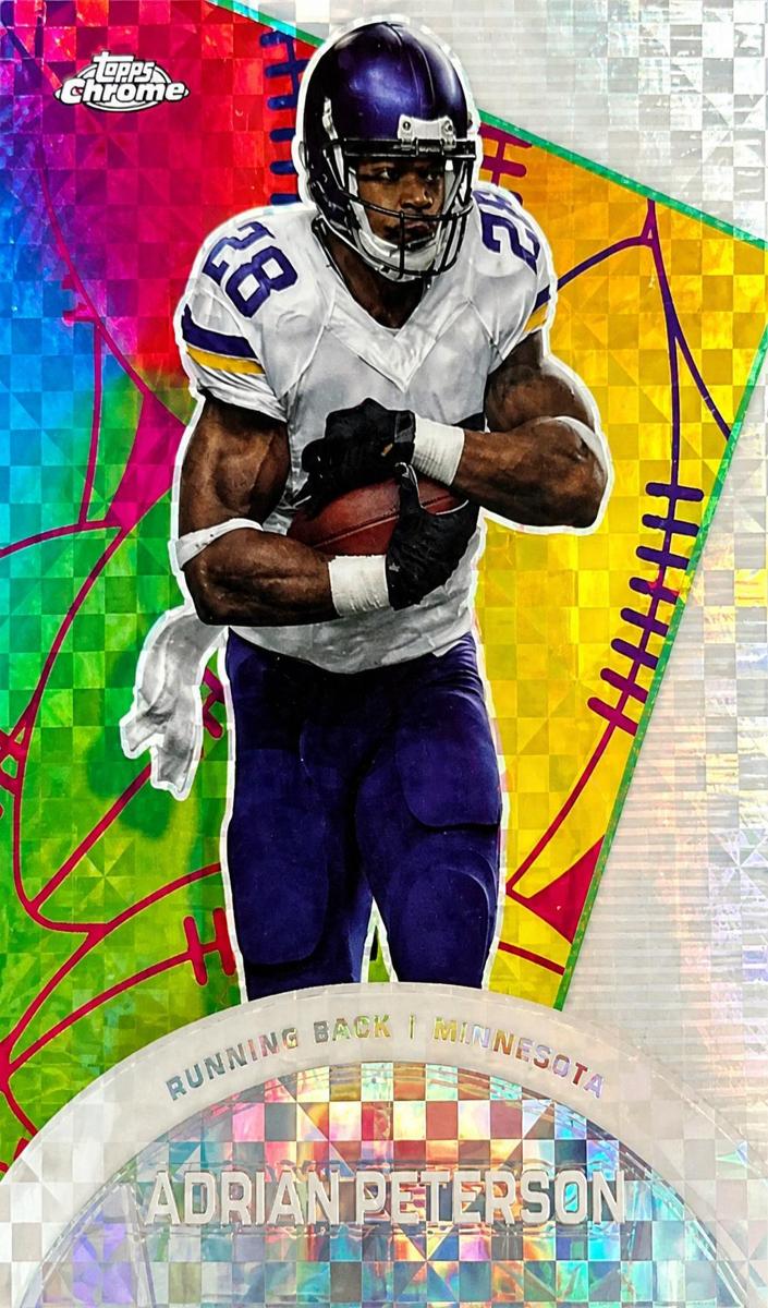 2023 Topps Composite Football X-Fractor Adrian Peterson #CAE-19 CGC 10