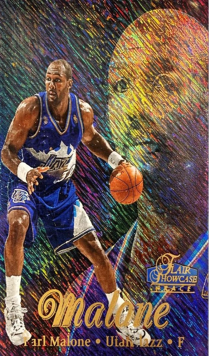 1997 Flair Showcase Basketball Row 1 Karl Malone #56