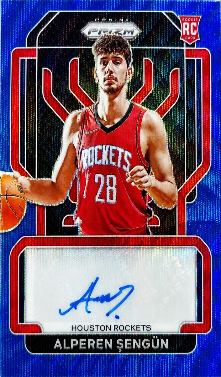 2021 Panini Prizm Basketball Blue Wave Alperen Sengun #RS-ALP PSA 8.5