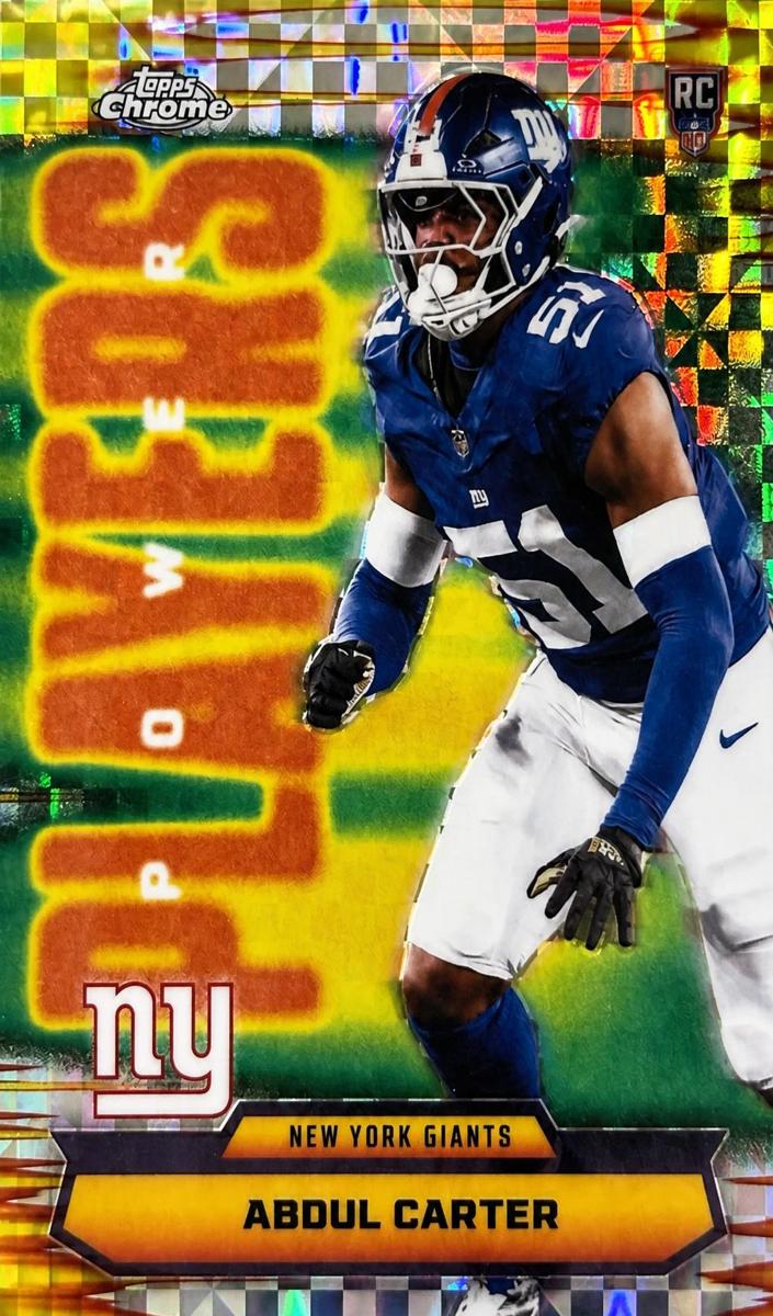 2025 Topps Chrome Football X-Fractor Abdul Carter #PP-40