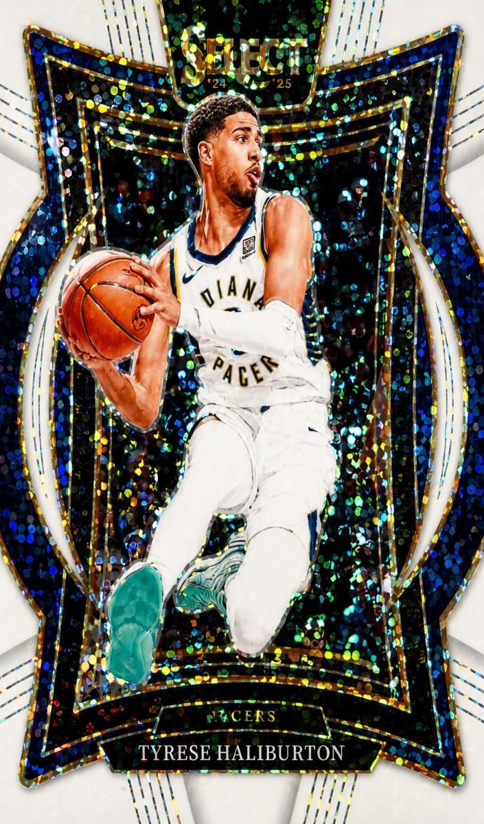 2024 Panini Select Basketball White Sparkle Tyrese Haliburton #64