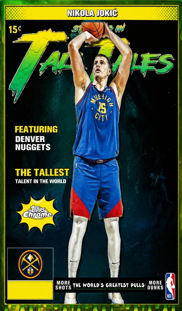 2025 Topps Chrome Basketball Nikola Jokic #TT-1 PSA 8