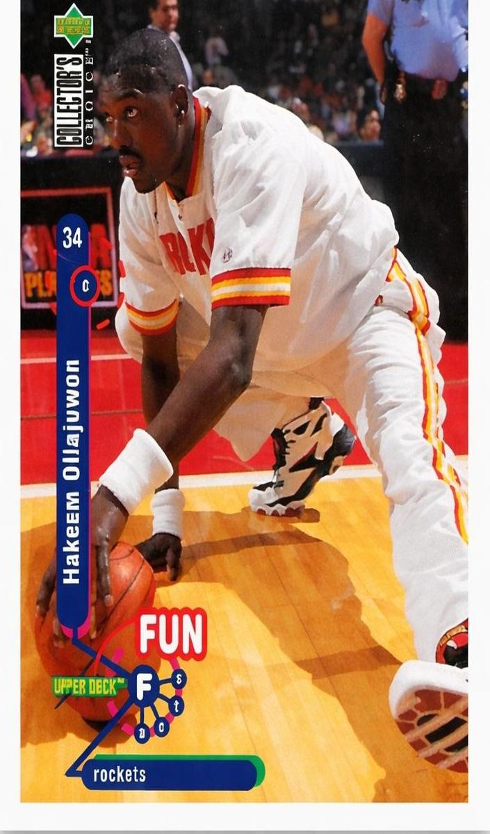 1995 Upper Deck Collector's Choice Basketball Hakeem Olajuwon #175