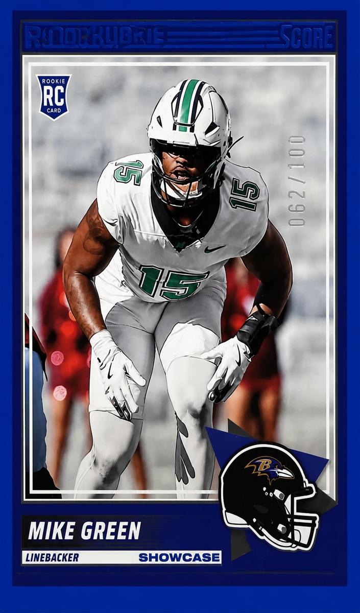 2025 Panini Score Football Showcase Mike Green #88