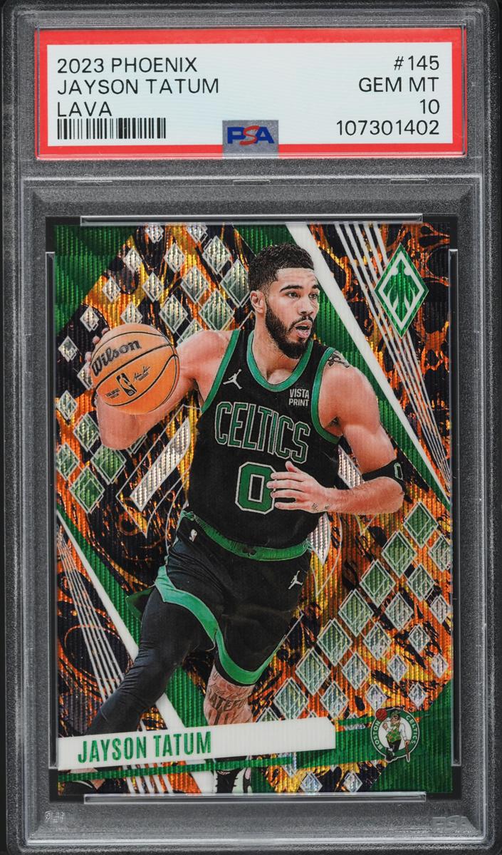 2023 Panini Phoenix Basketball Lava Jayson Tatum #145 PSA 10