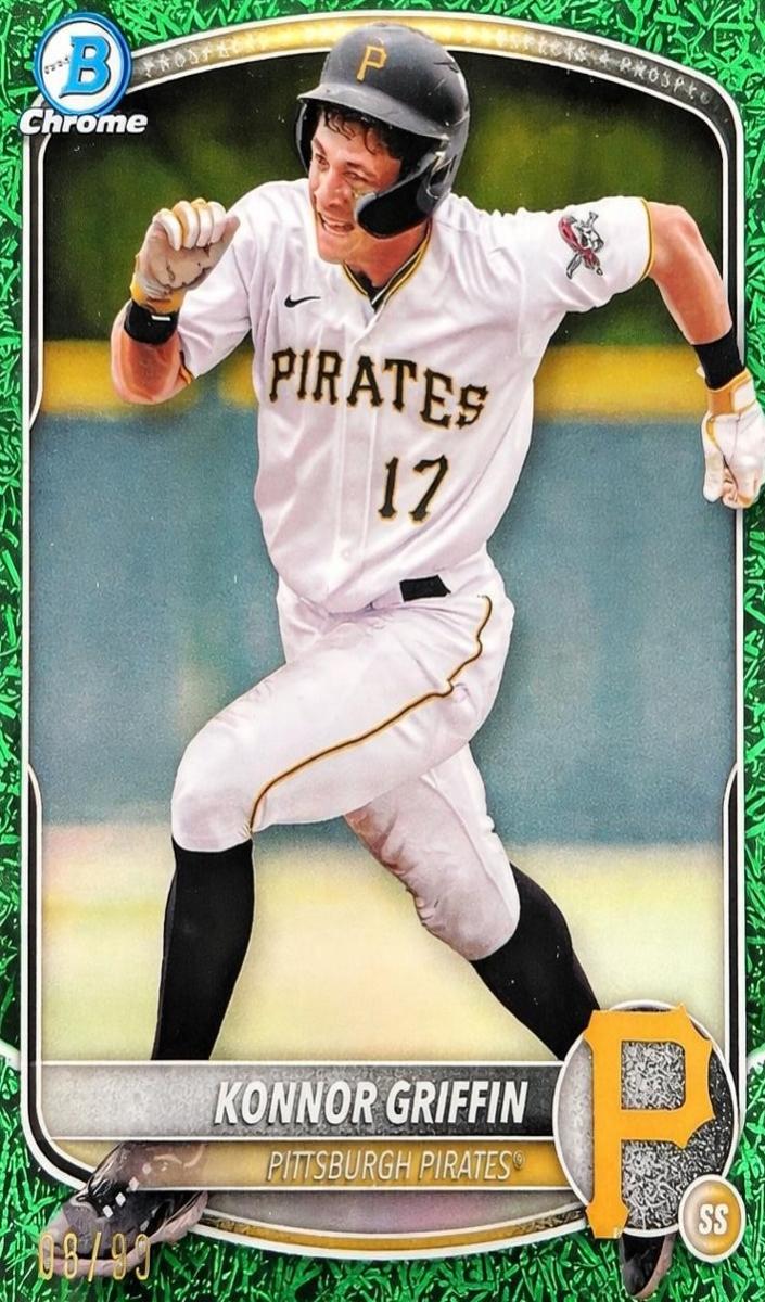 2025 Bowman Chrome Prospects Baseball Green Grass Konnor Griffin #BCP-86