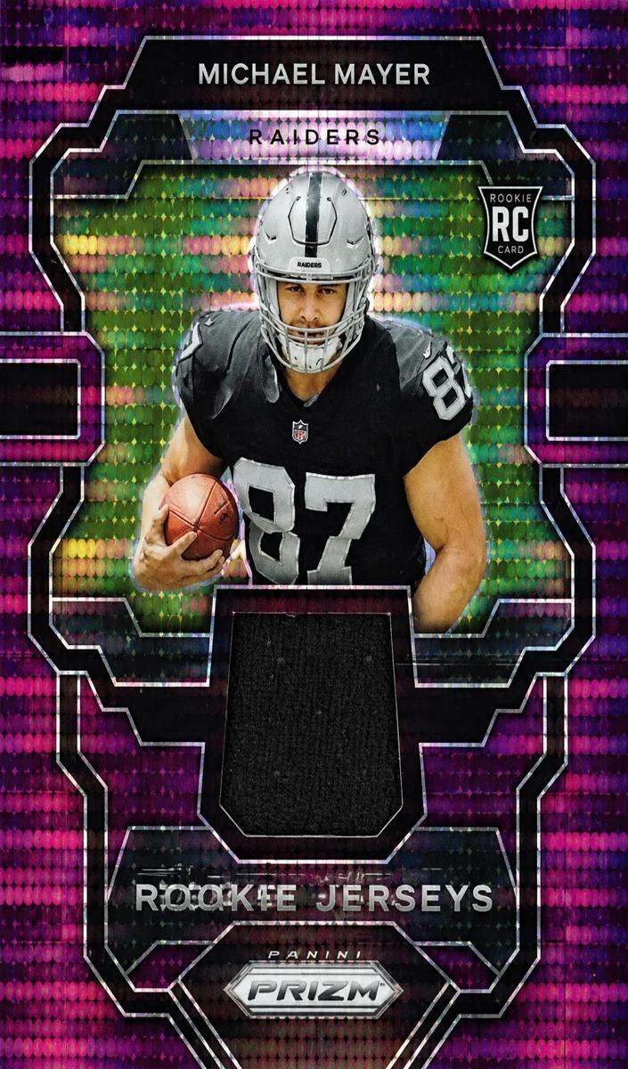 2023 Panini Prizm Football Purple Pulsar Michael Mayer #PJ-MM PSA 9