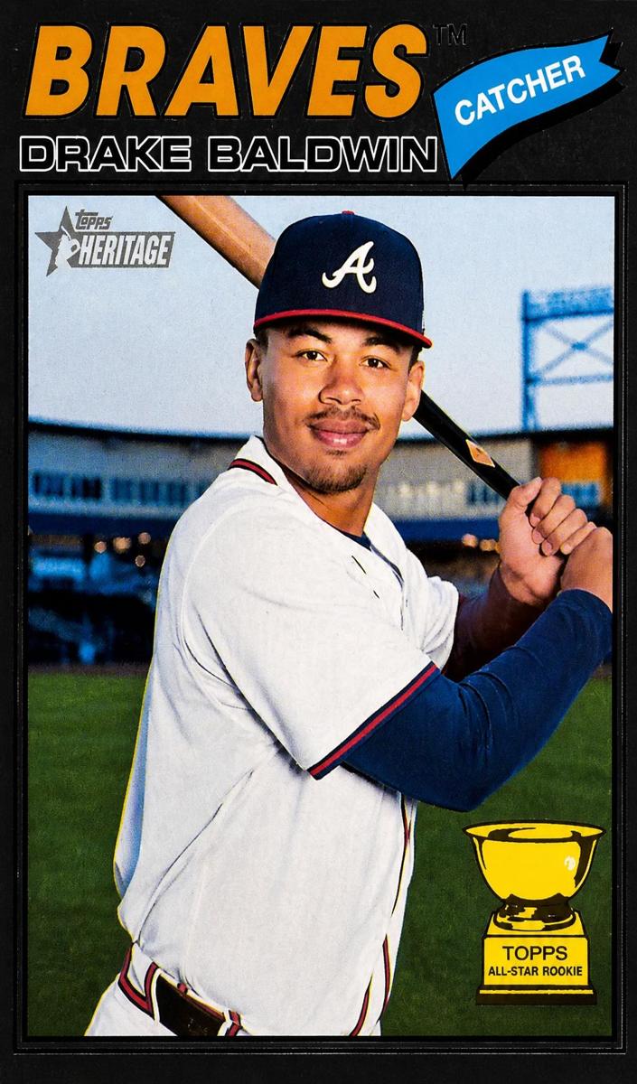 2026 Topps Heritage Baseball Dark Gray Bordered Drake Baldwin #209