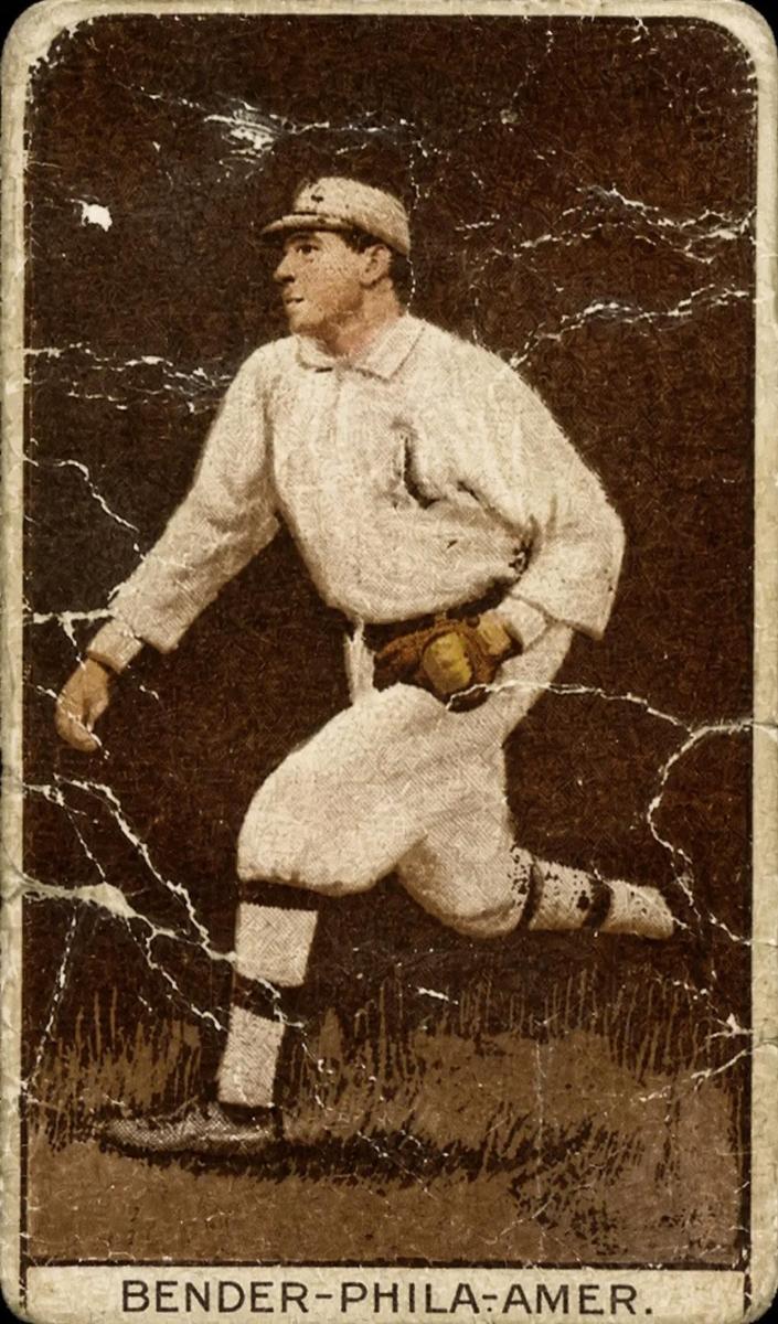 1912 American Tobacco Company Brown Background T207 Baseball Chief Bender #NNO SGC 1.5