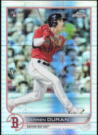 2022 Topps Chrome Baseball Prism Jarren Duran #113 PSA 9