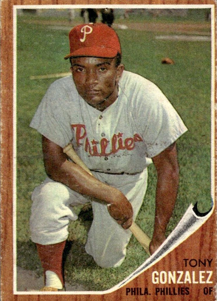 1962 Topps Baseball Tony Gonzalez #534 PSA 8