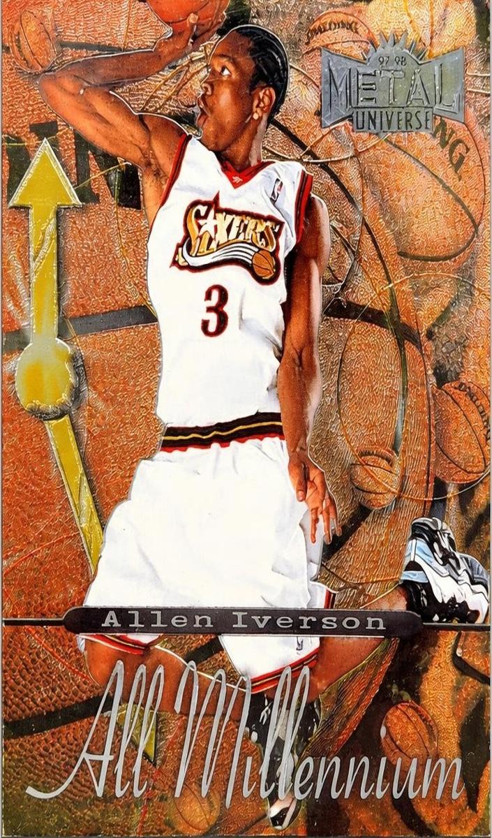 1997 Metal Universe Championship Basketball Allen Iverson #8AM