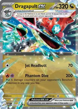 2026 Pokemon Mega Evolution Ascended Heroes Dragapult EX #160 RAW Ungraded