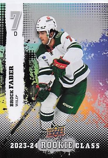2023 Upper Deck Hockey Brock Faber #CC-13 PSA 8