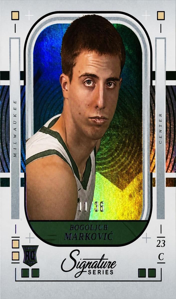 2025 Panini Signature Series Basketball Purple Bogoljub Markovic #34