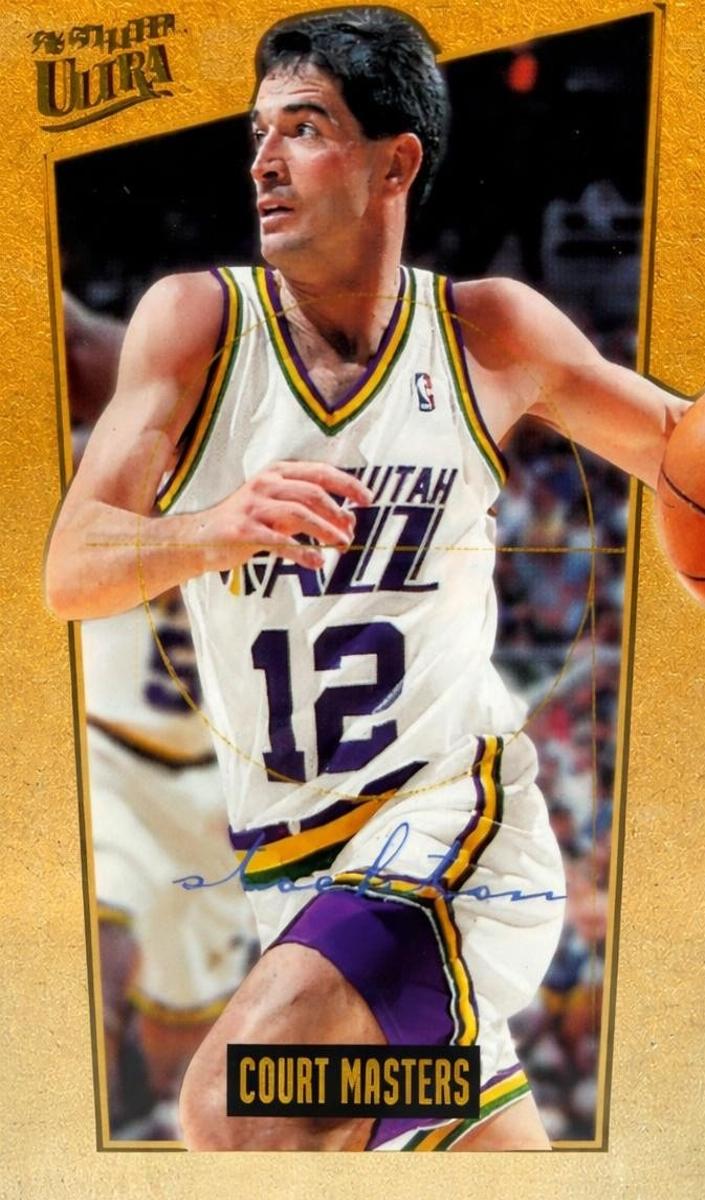 1996 Fleer Ultra Basketball John Stockton #10 PSA 9