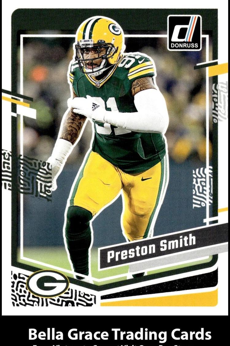 2023 Panini Donruss Football Press Proof Green Preston Smith #111