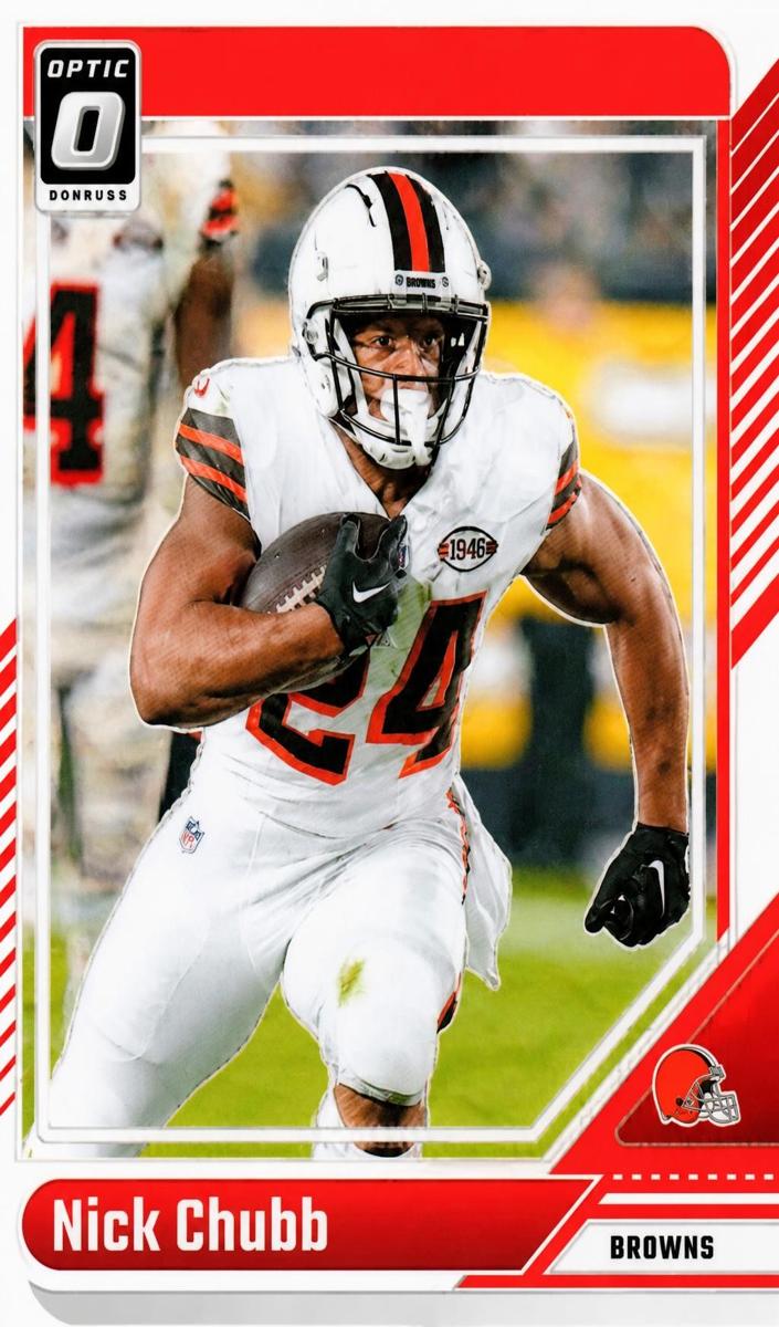 2024 Donruss Optic Football Wave Nick Chubb #45 CGC 10