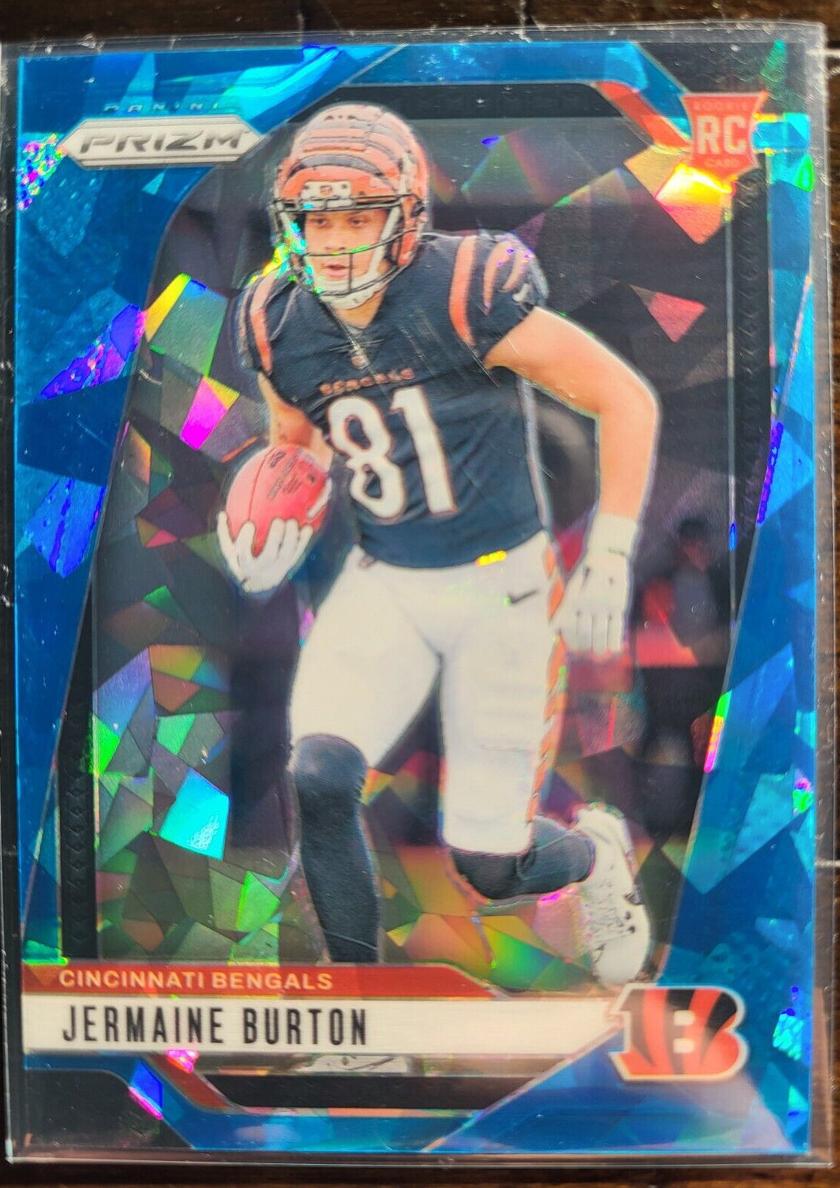 2024 Panini Prizm Football Blue Ice Jermaine Burton #350