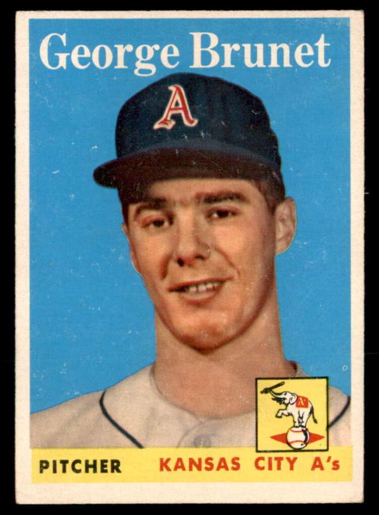 1958 Topps Baseball George Brunet #139 PSA 7