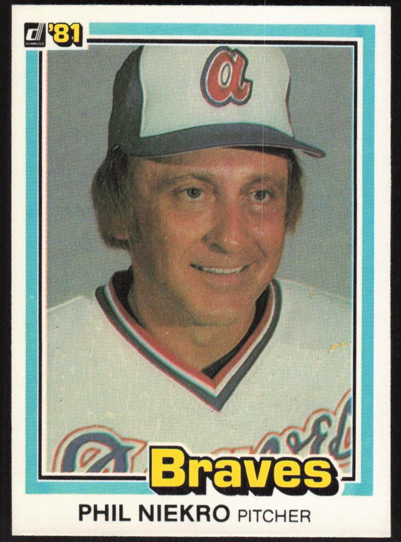 1981 Donruss Baseball Phil Niekro #328 PSA 9