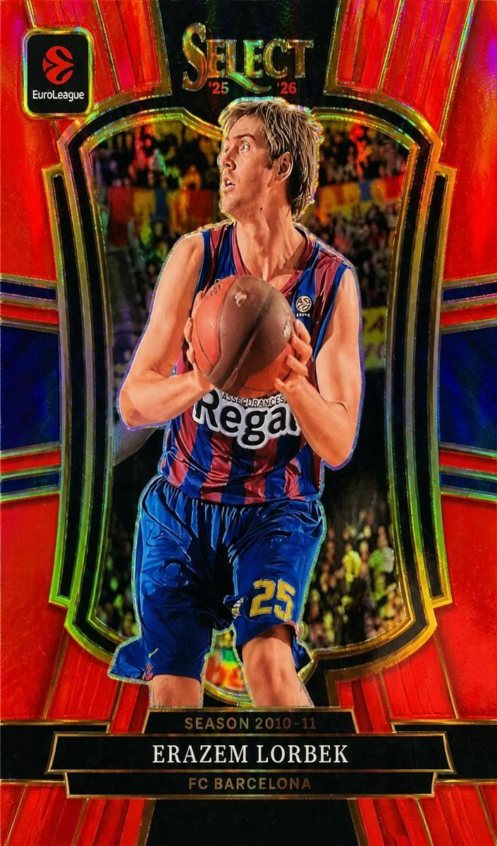 2025 Panini Select EuroLeague Basketball Red Erazem Lorbek #111