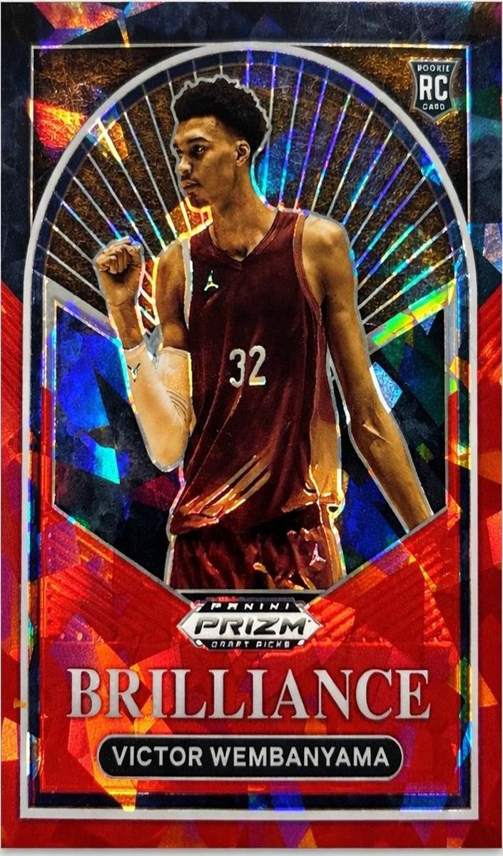 2023 Panini Prizm Draft Picks Basketball Red Ice Victor Wembanyama #1 PSA 10