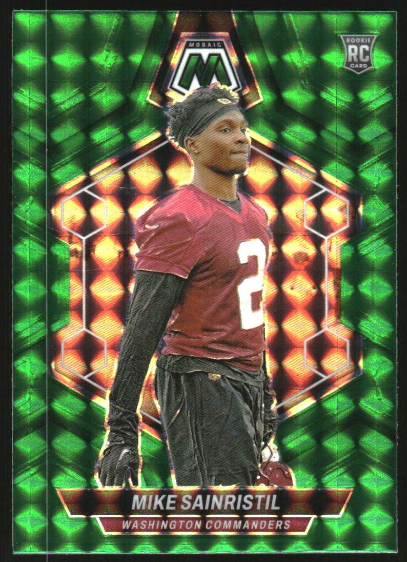 2024 Panini Mosaic Football Green Mike Sainristil #349