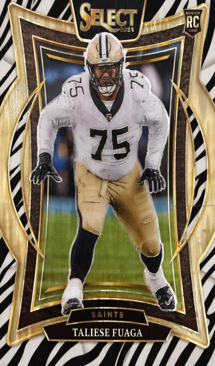 2024 Panini Select Football Zebra Taliese Fuaga #56