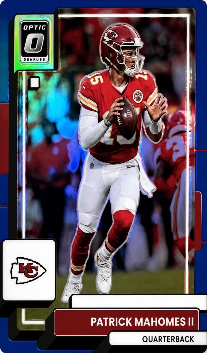 2022 Donruss Optic Football Blue Patrick Mahomes II #94 PSA 9
