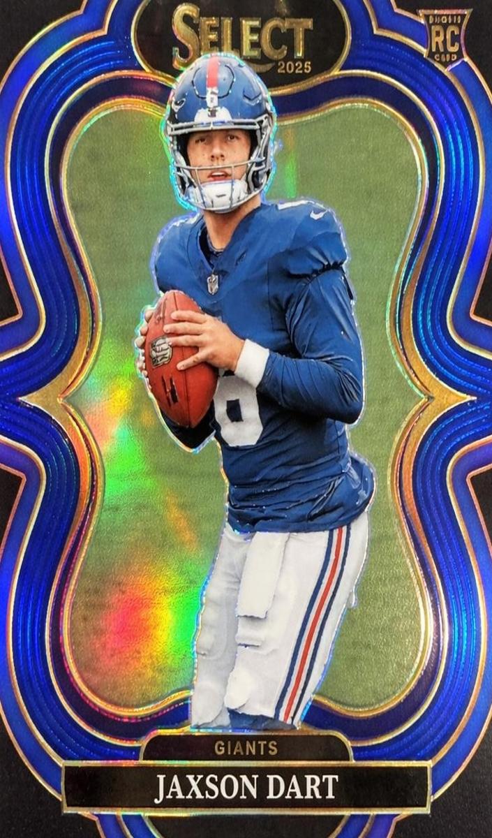 2025 Panini Select Football Blue Jaxson Dart #393 PSA 10