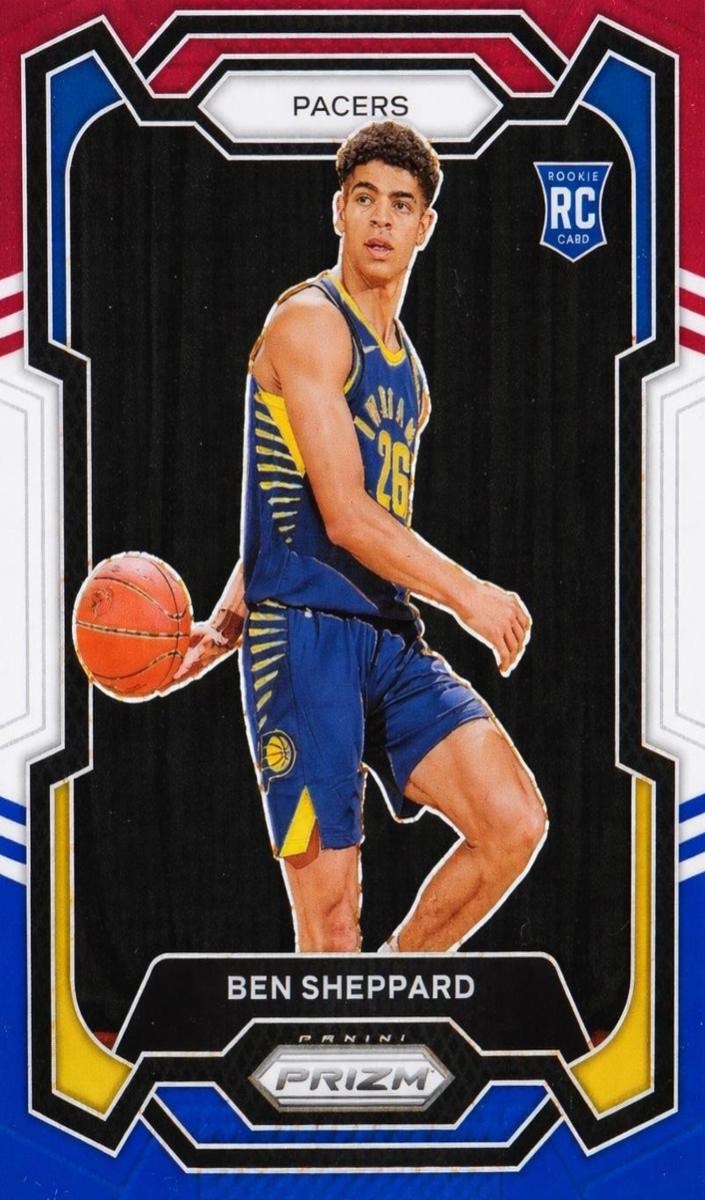 2023 Panini Prizm Basketball Red White and Blue Ben Sheppard #172 PSA 10